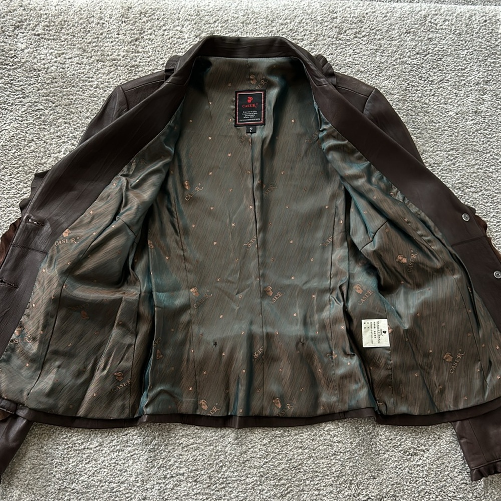 Buttery Soft Brown Leather Jacket - Picture 6 of 8